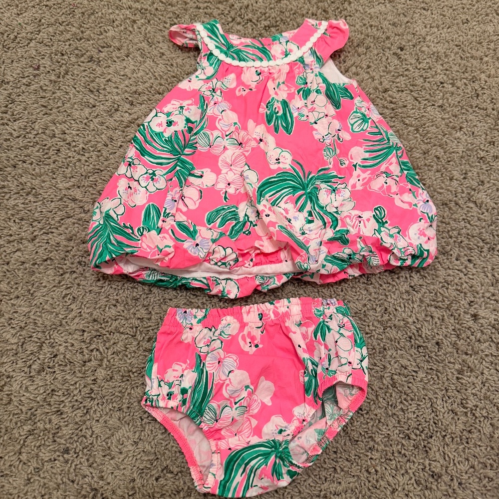Lilly Pulitzer Infant Paloma Bubble Dress 12-18 mo